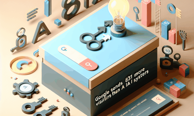 Bild till AI vs Google: 831 gånger färre besökare [Webbtrafik 2025]
