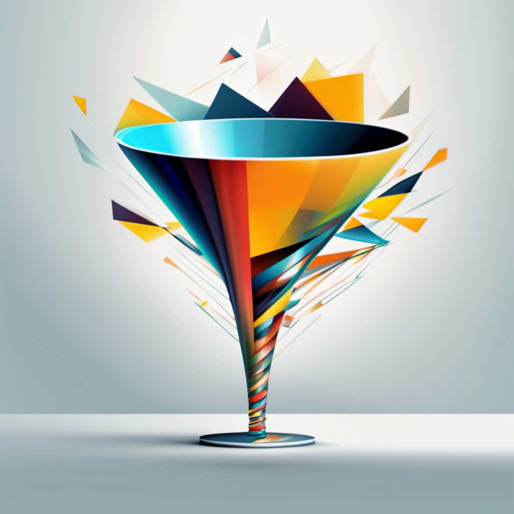 Conversion funnel, AI Illustration