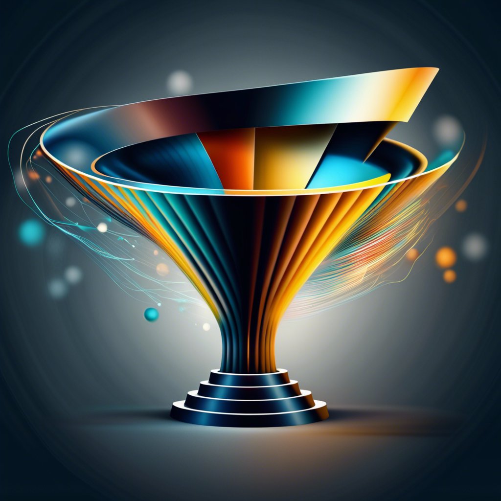 Marketing funnel, AI Illustration