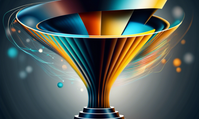 Marketing funnel, AI Illustration
